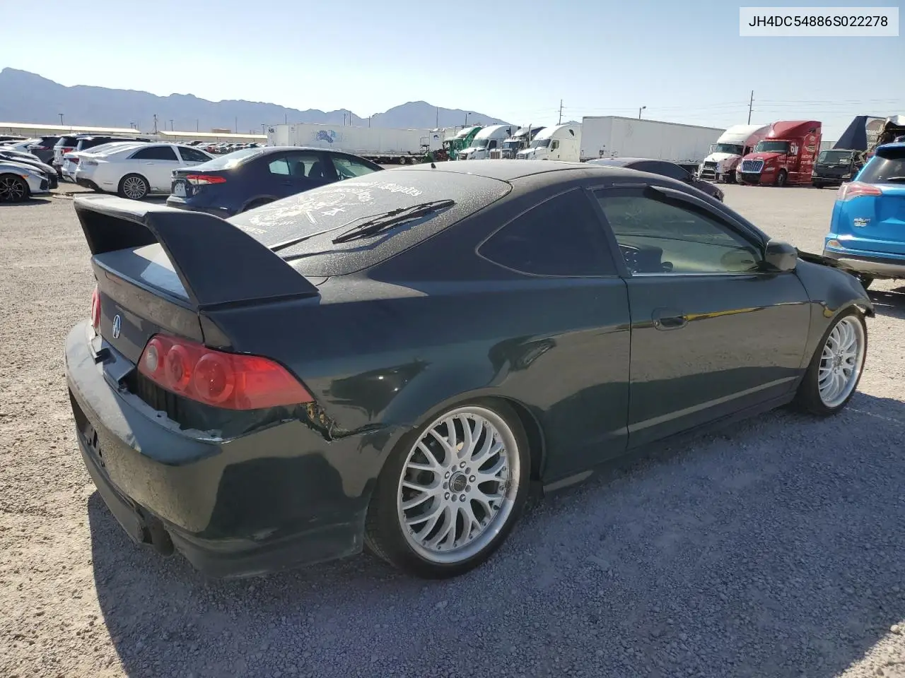 2006 Acura Rsx VIN: JH4DC54886S022278 Lot: 56065495