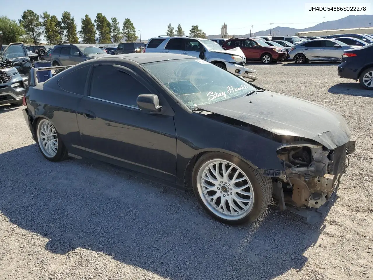 2006 Acura Rsx VIN: JH4DC54886S022278 Lot: 56065495