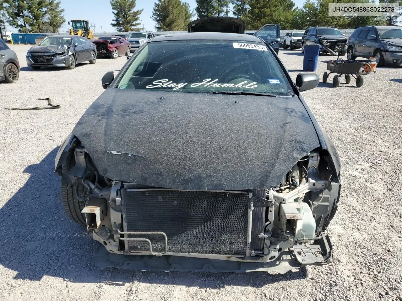 2006 Acura Rsx VIN: JH4DC54886S022278 Lot: 56065495