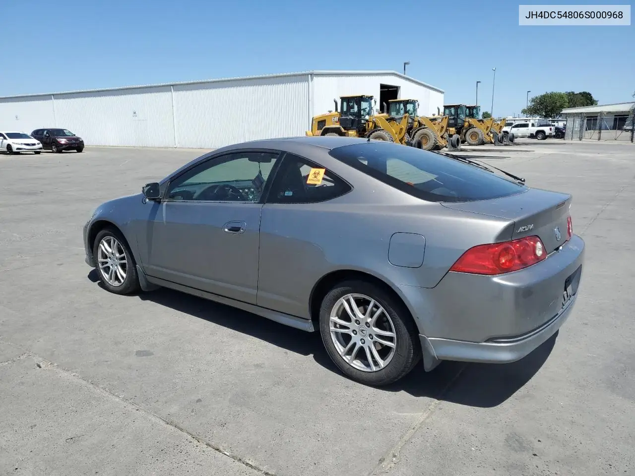 2006 Acura Rsx VIN: JH4DC54806S000968 Lot: 57752665