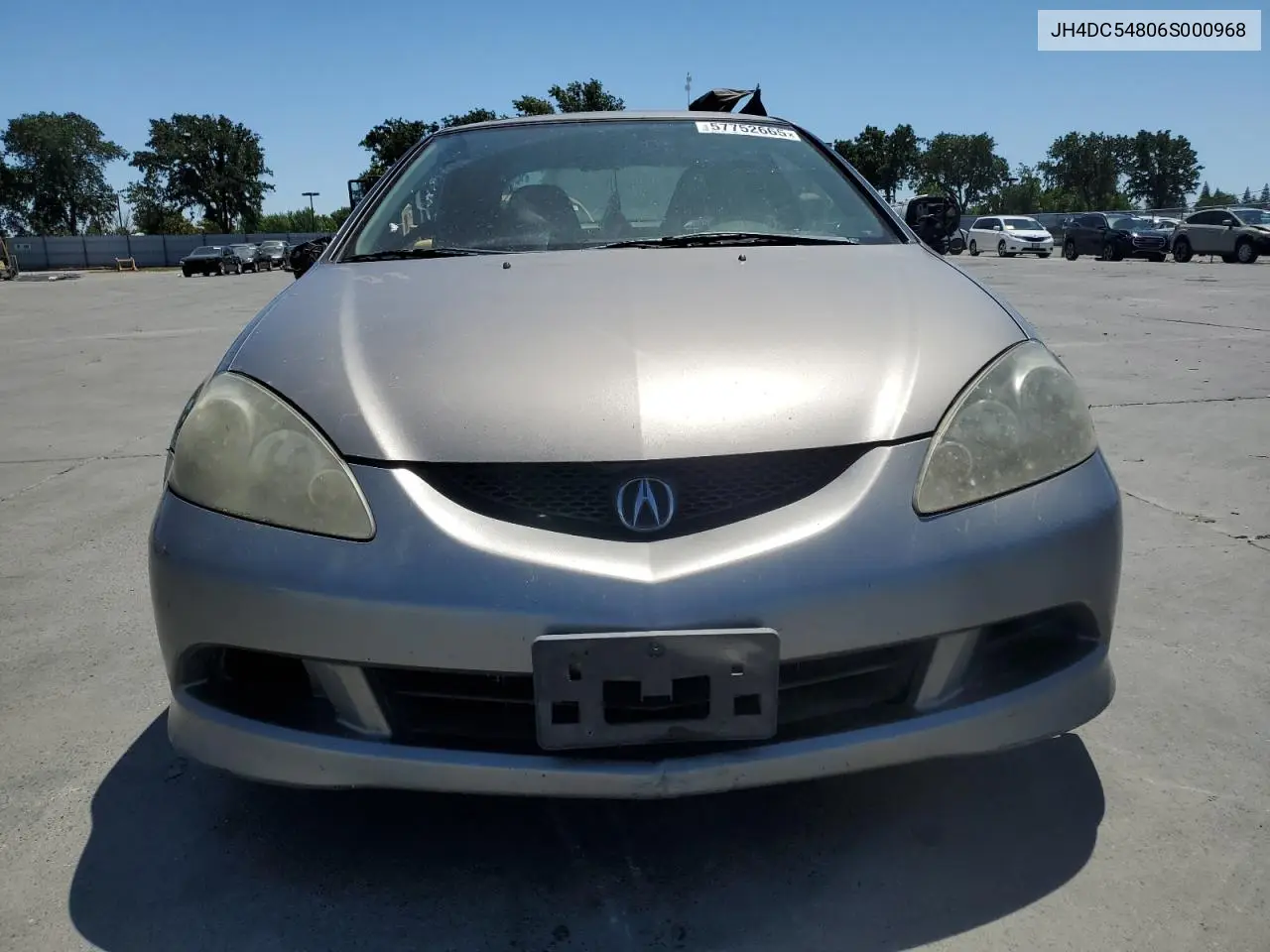 2006 Acura Rsx VIN: JH4DC54806S000968 Lot: 57752665