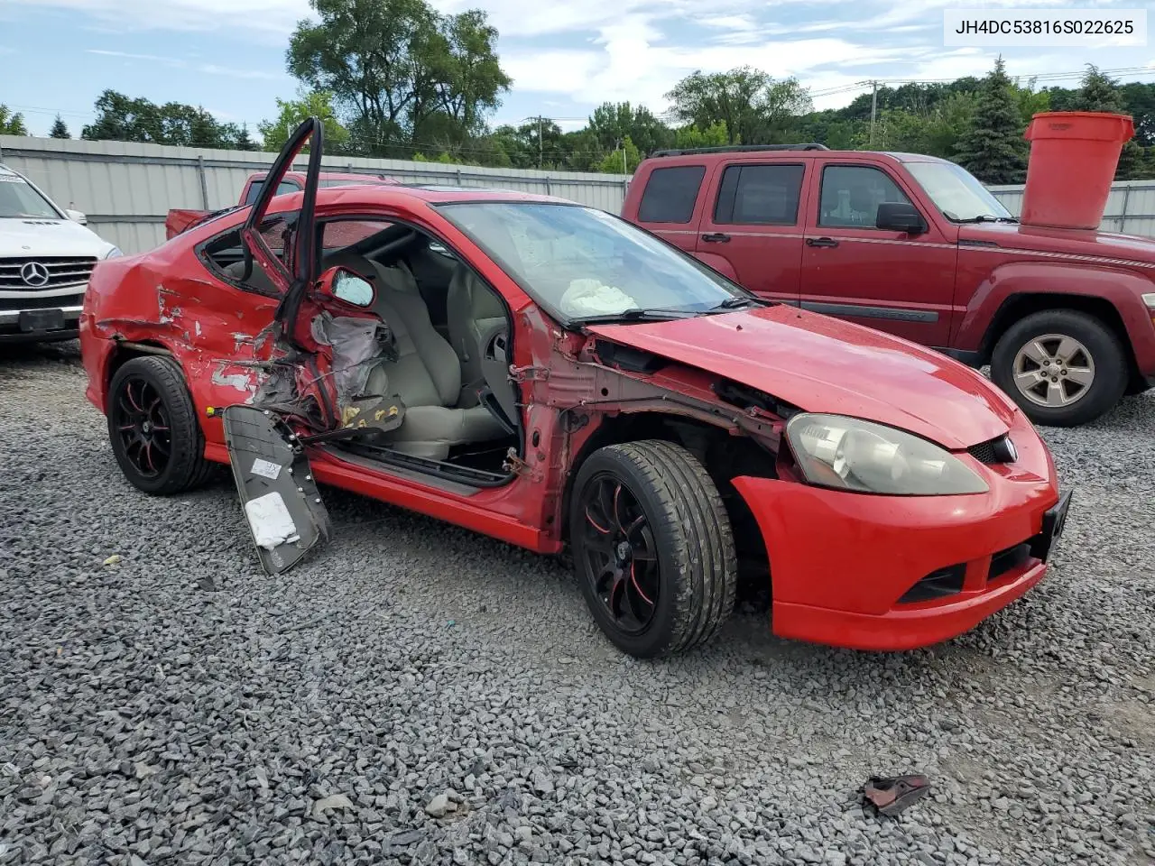 2006 Acura Rsx VIN: JH4DC53816S022625 Lot: 65157755