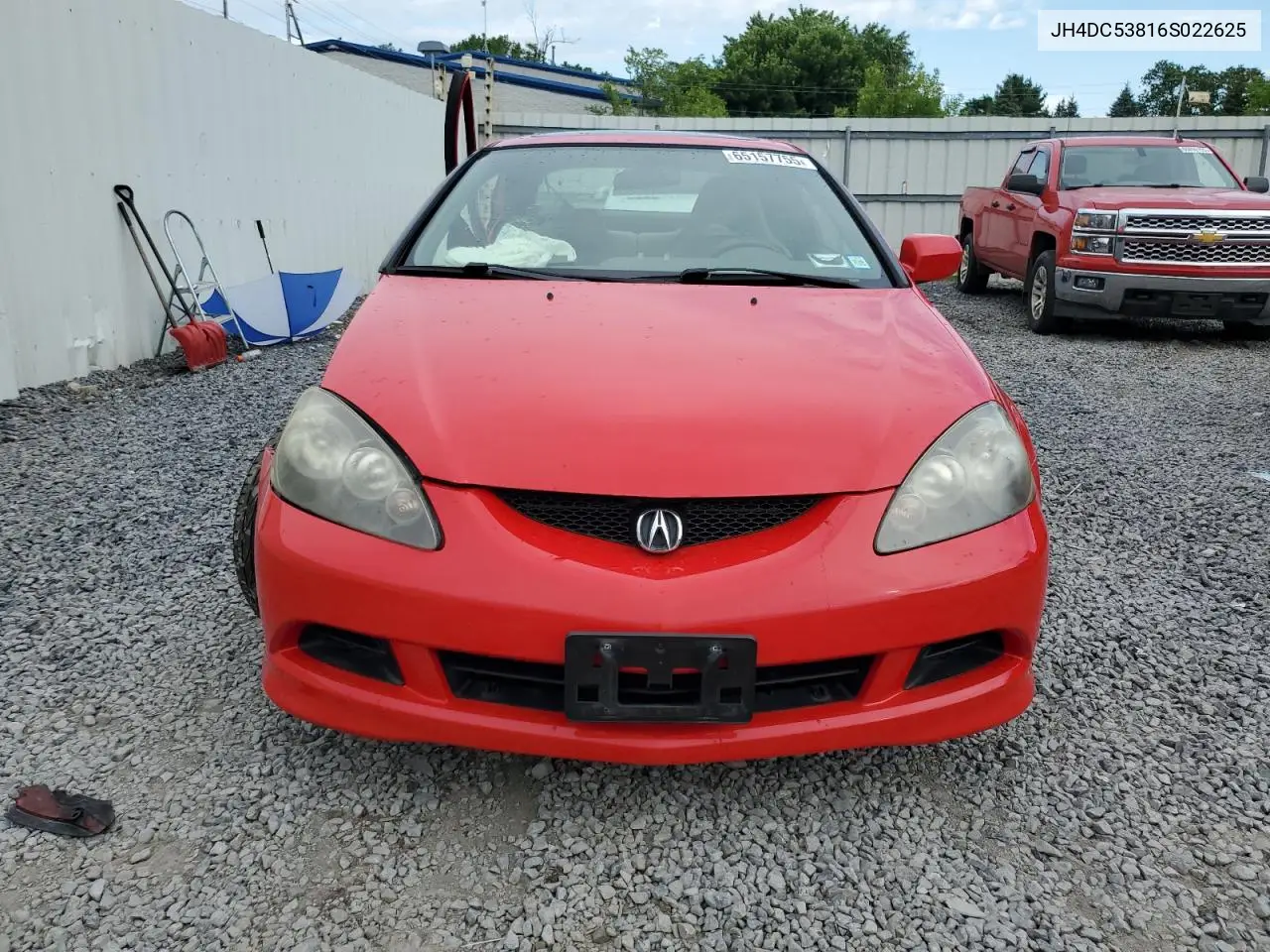 2006 Acura Rsx VIN: JH4DC53816S022625 Lot: 65157755