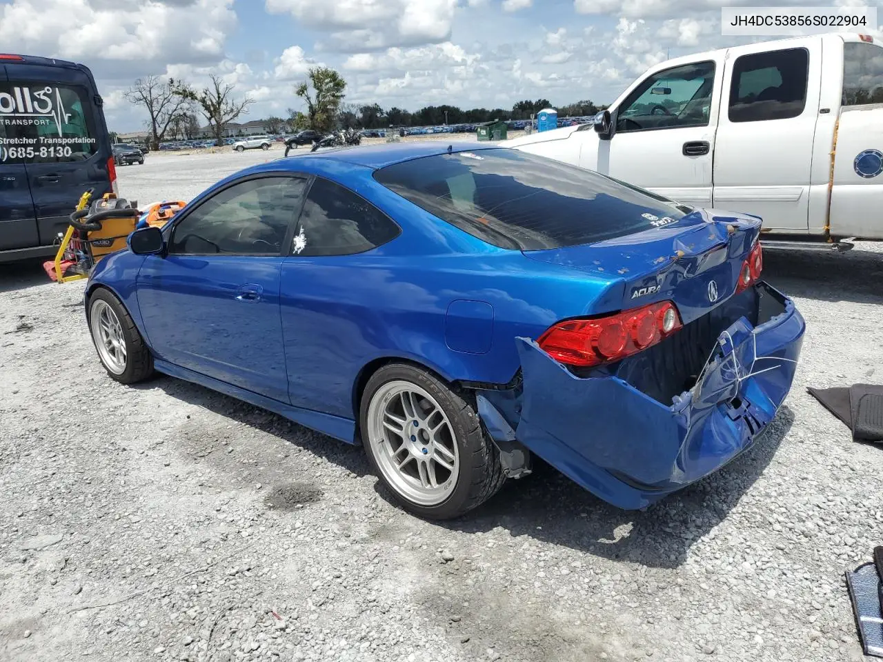2006 Acura Rsx VIN: JH4DC53856S022904 Lot: 65341015