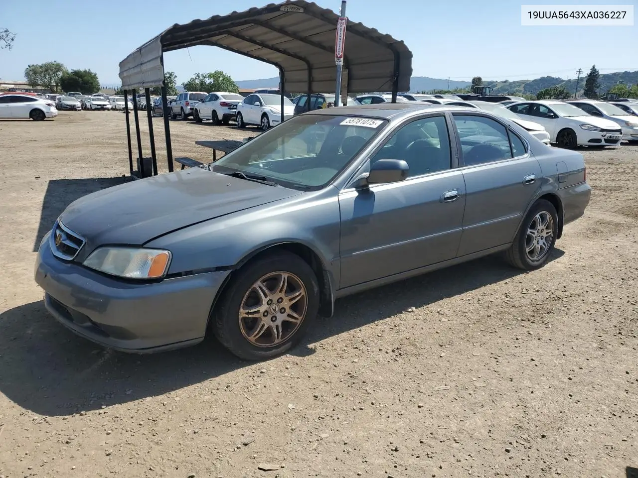 1999 Acura 3.2Tl VIN: 19UUA5643XA036227 Lot: 55781075