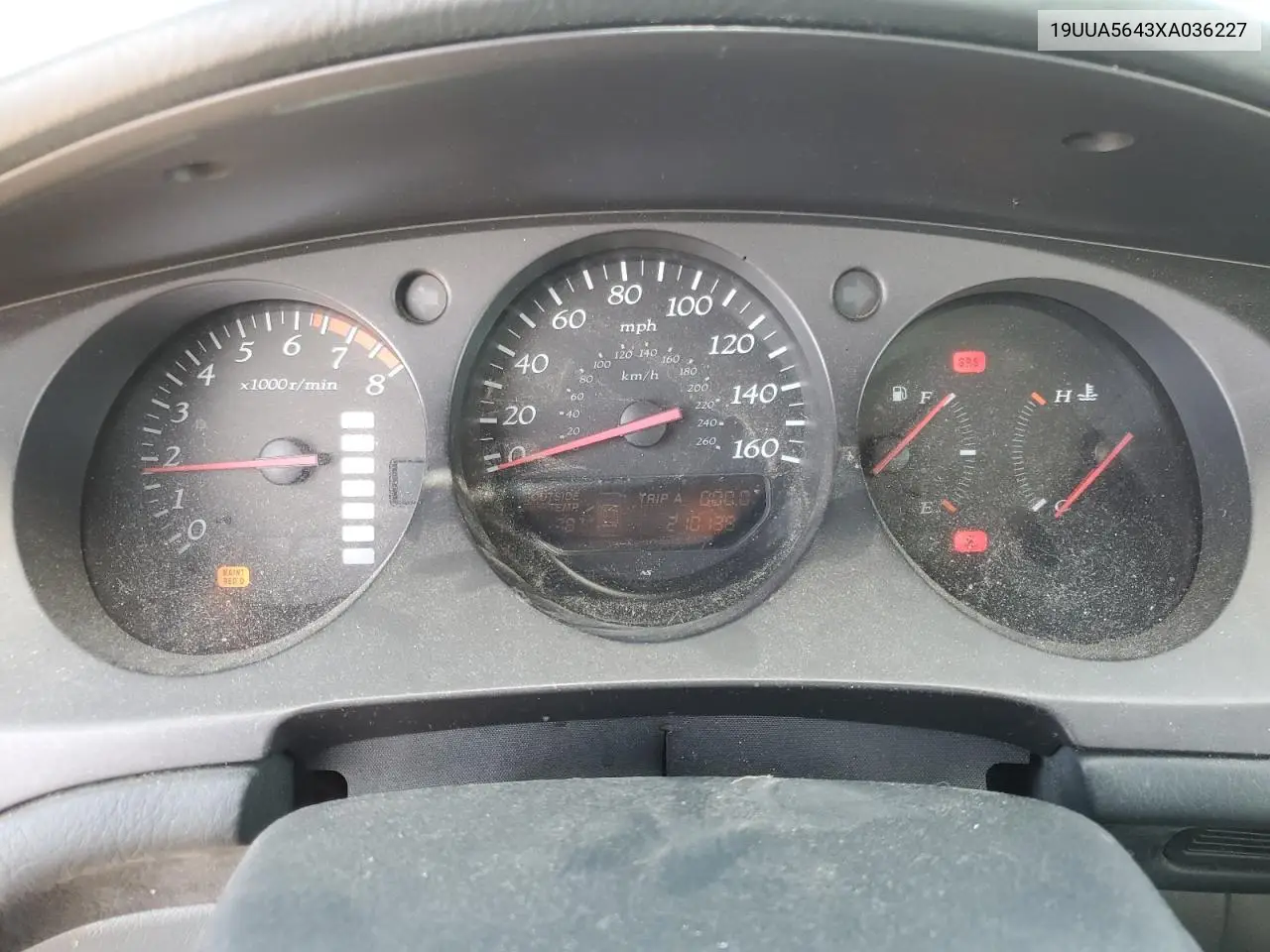 1999 Acura 3.2Tl VIN: 19UUA5643XA036227 Lot: 55781075