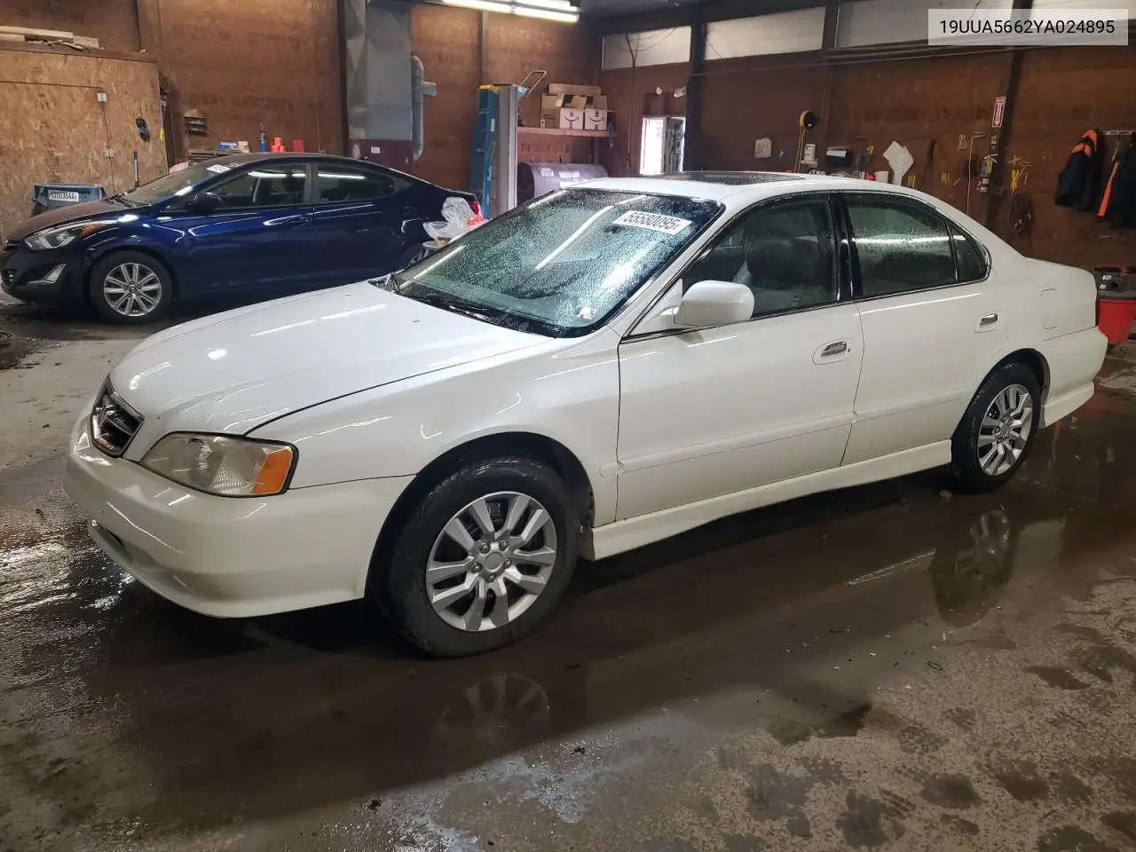 2000 Acura 3.2Tl VIN: 19UUA5662YA024895 Lot: 55580095
