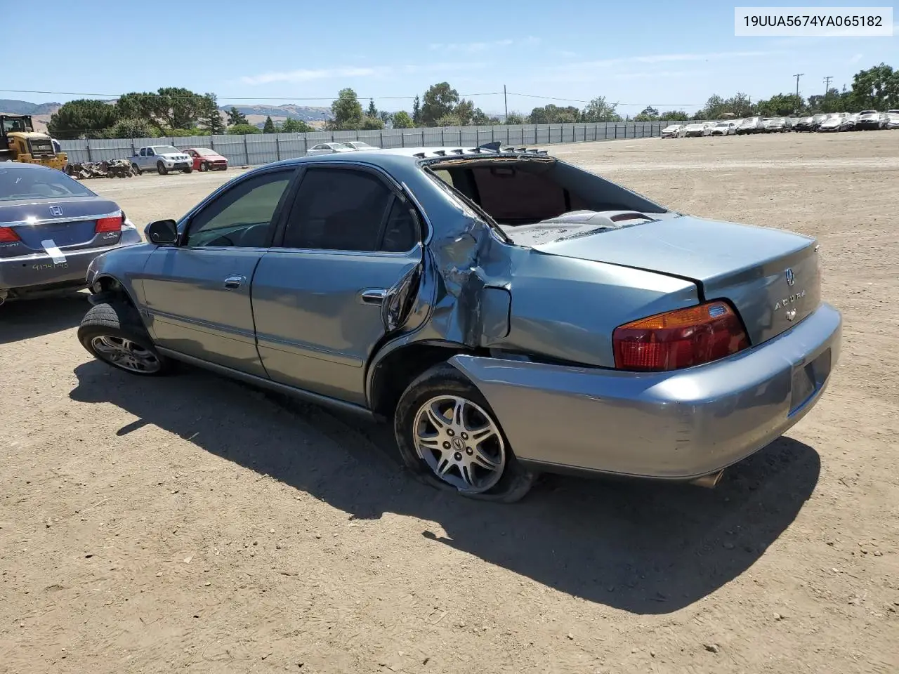 2000 Acura 3.2Tl VIN: 19UUA5674YA065182 Lot: 58375845