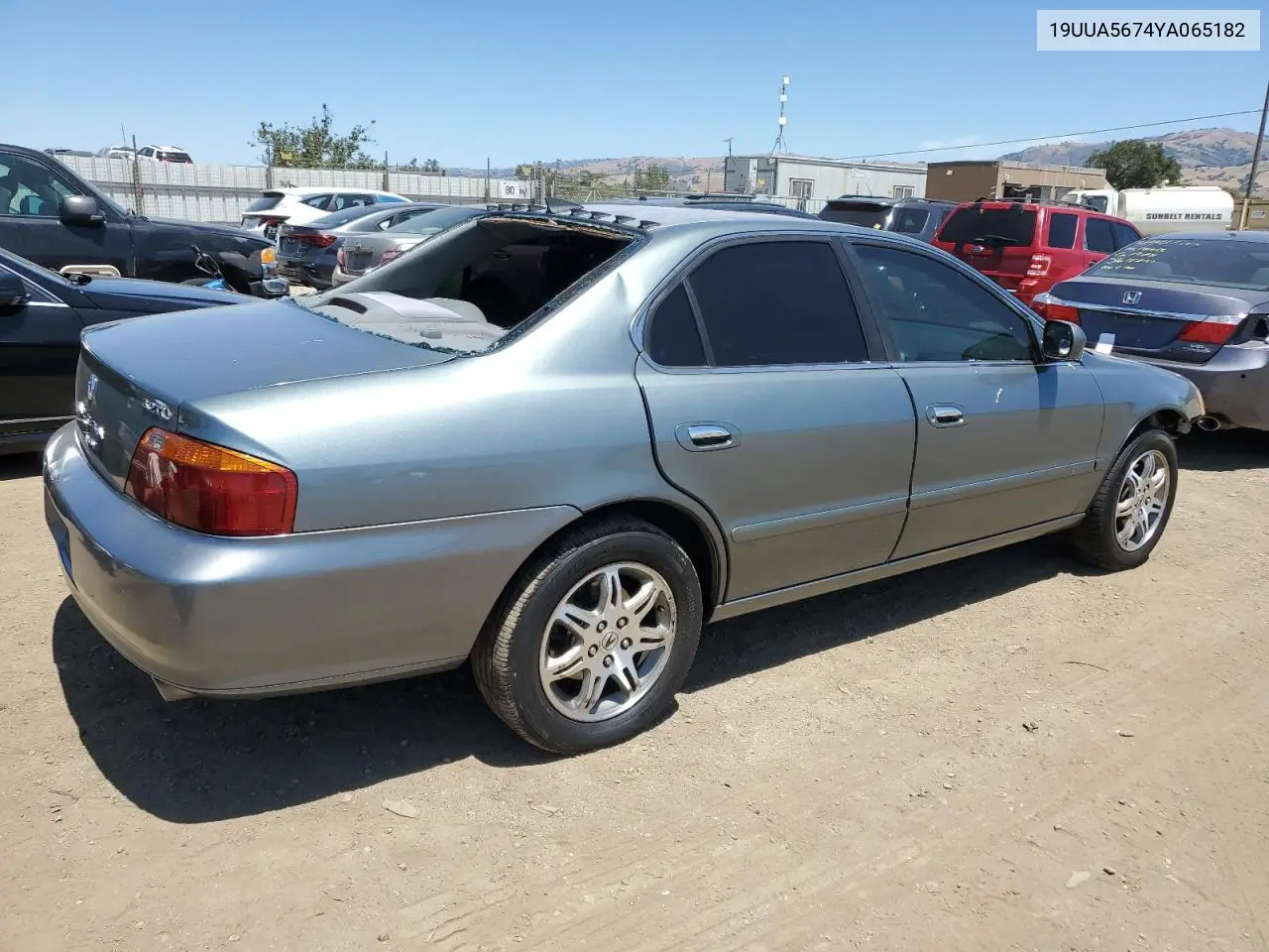 2000 Acura 3.2Tl VIN: 19UUA5674YA065182 Lot: 58375845