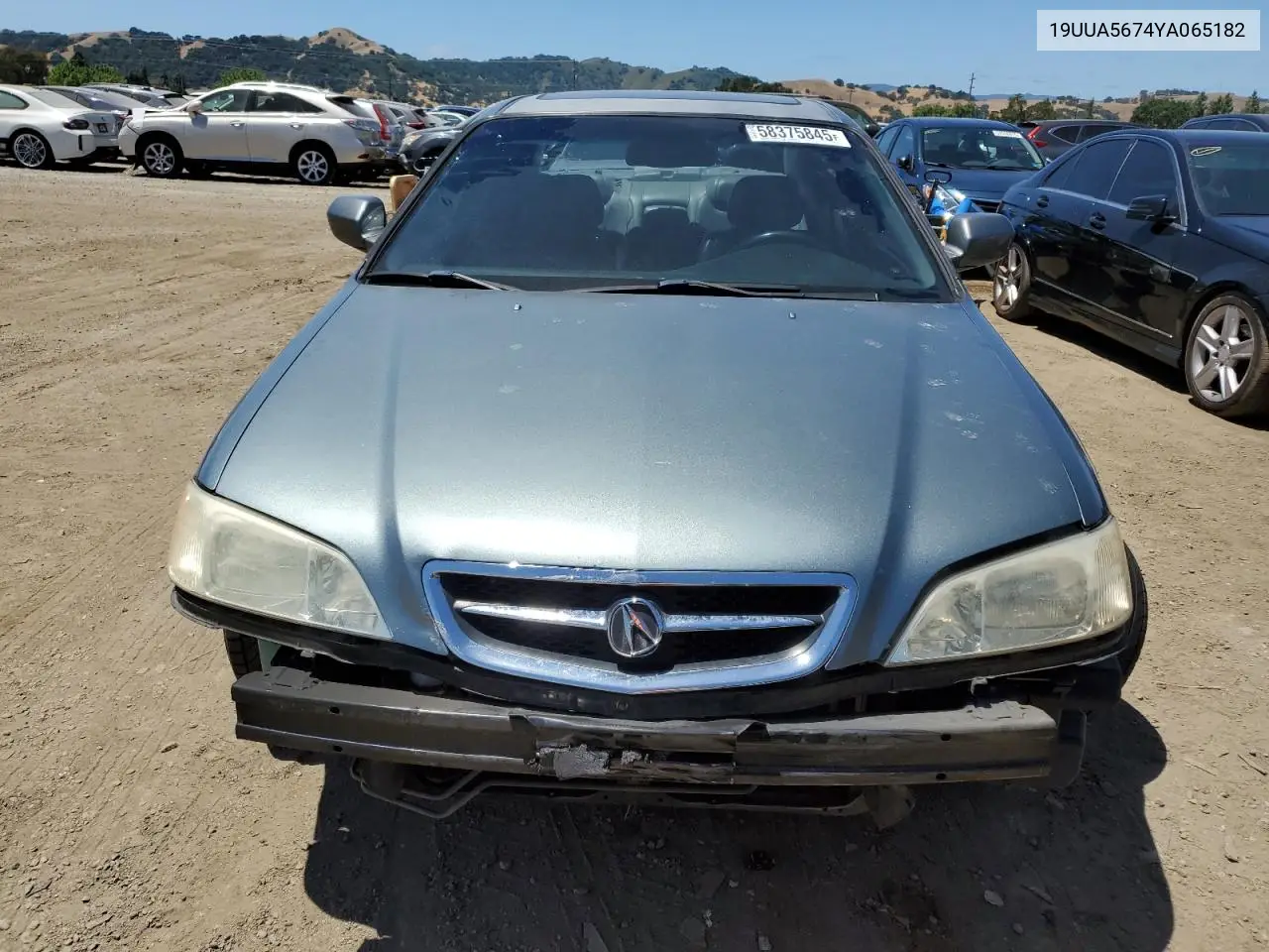 2000 Acura 3.2Tl VIN: 19UUA5674YA065182 Lot: 58375845