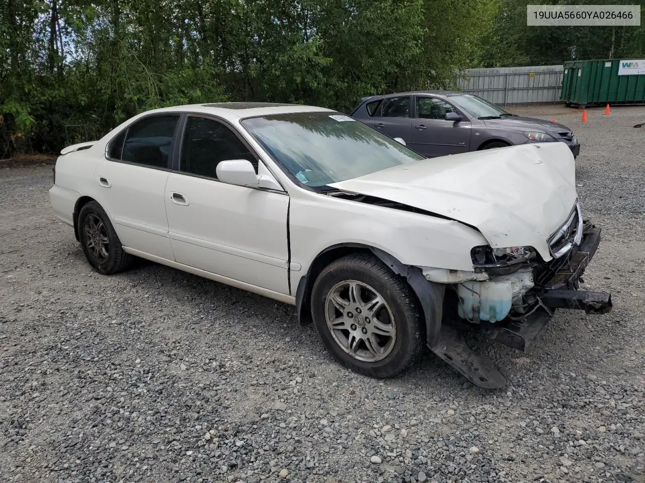2000 Acura 3.2Tl VIN: 19UUA5660YA026466 Lot: 61499235