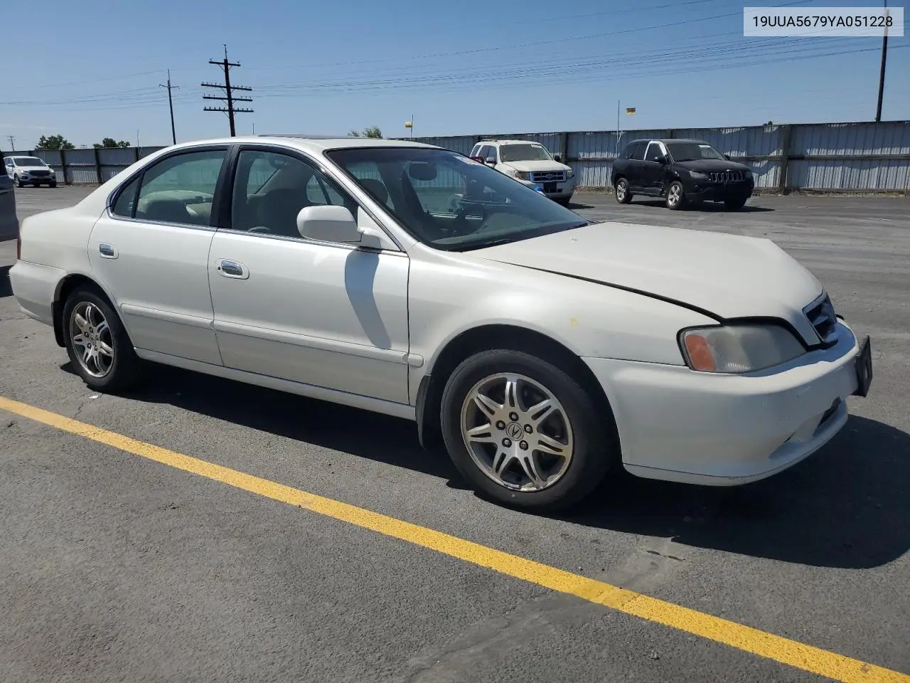2000 Acura 3.2Tl VIN: 19UUA5679YA051228 Lot: 61774655