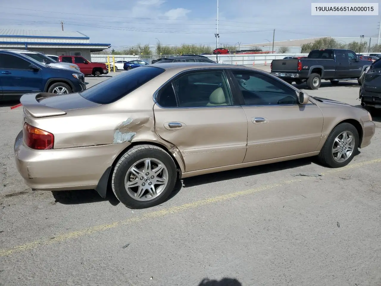 2001 Acura 3.2Tl VIN: 19UUA56651A000015 Lot: 50957565