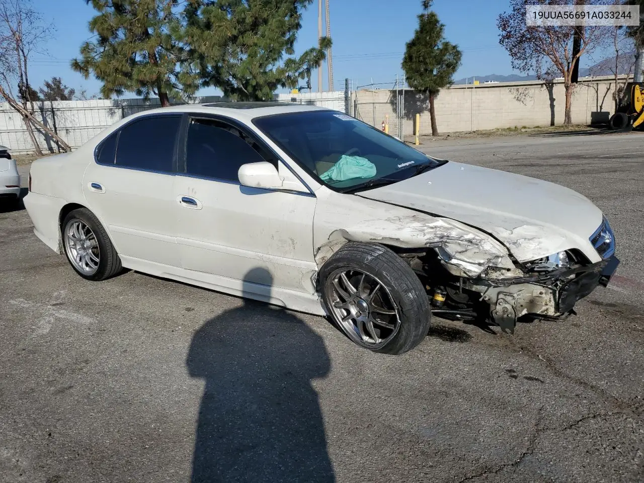 2001 Acura 3.2Tl VIN: 19UUA56691A033244 Lot: 51870855