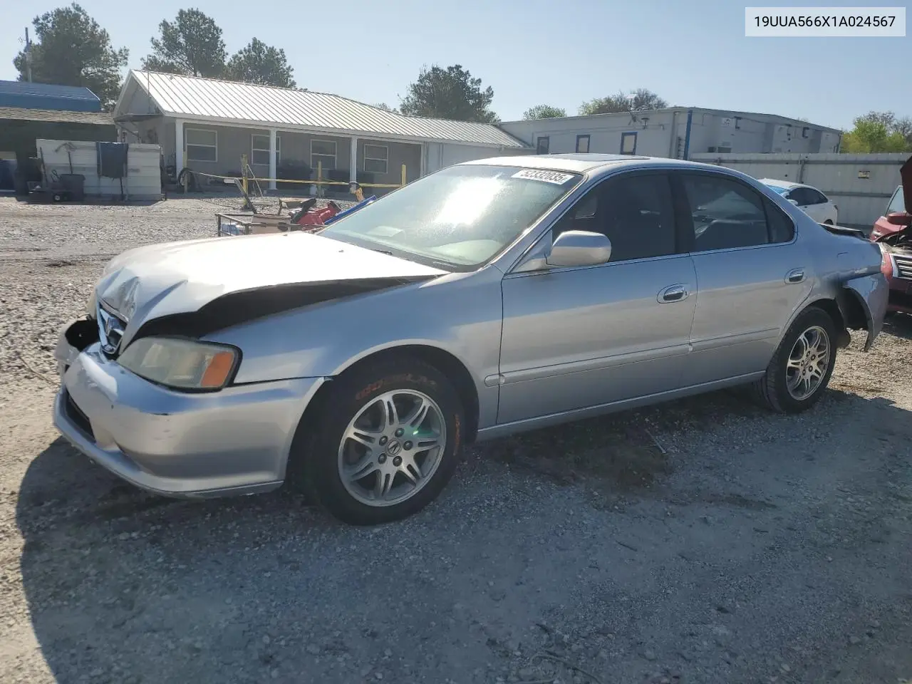 2001 Acura 3.2Tl VIN: 19UUA566X1A024567 Lot: 52332035