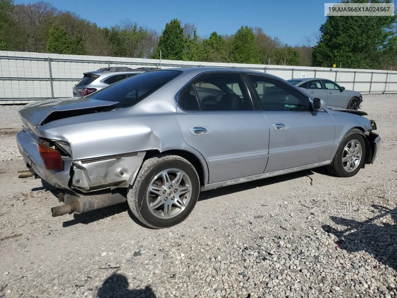 2001 Acura 3.2Tl VIN: 19UUA566X1A024567 Lot: 52332035