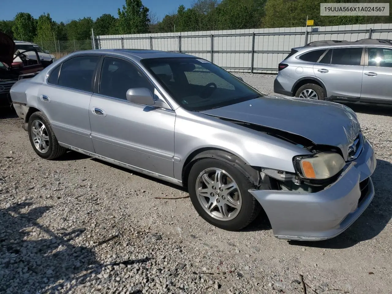 2001 Acura 3.2Tl VIN: 19UUA566X1A024567 Lot: 52332035