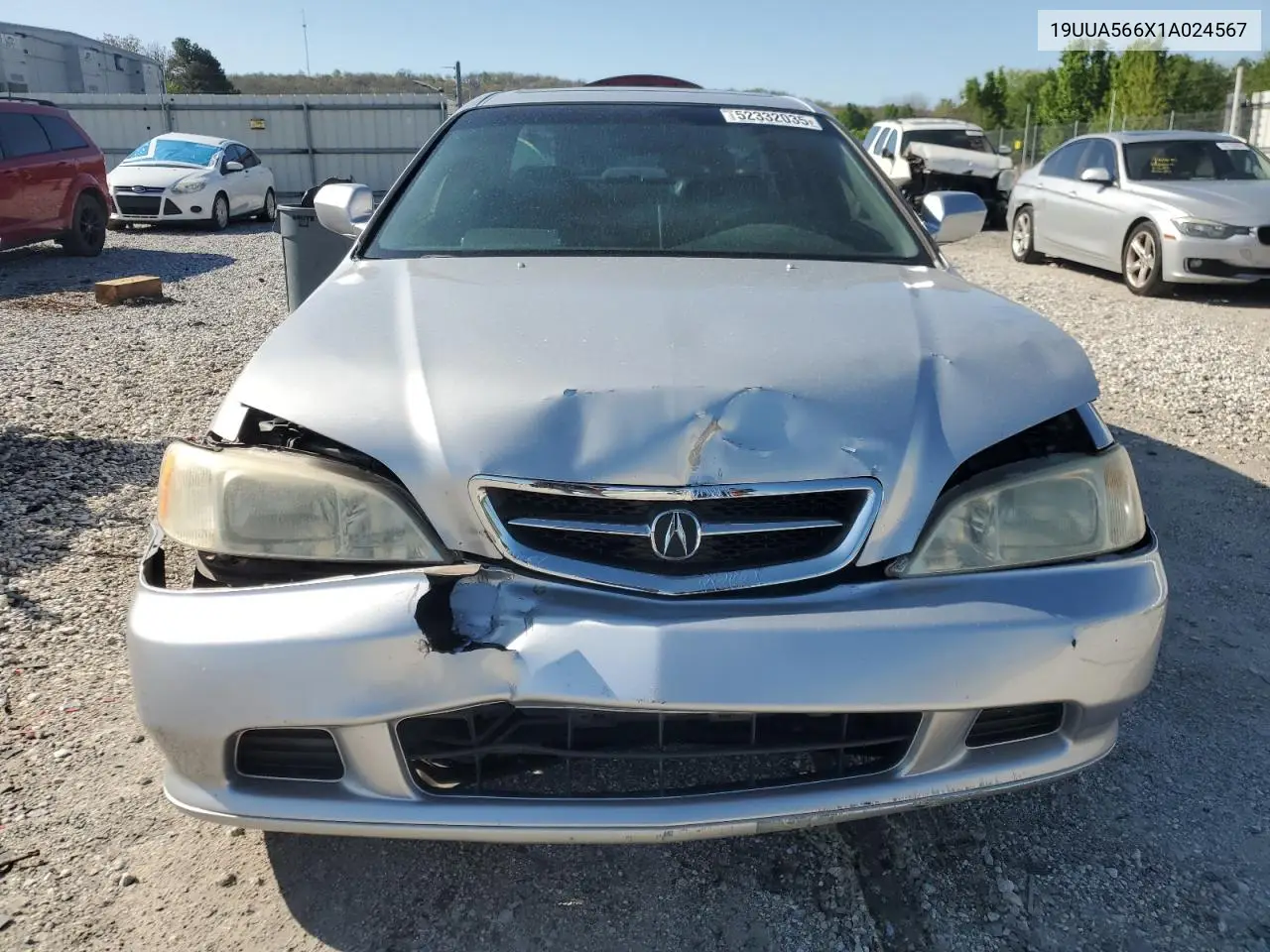 2001 Acura 3.2Tl VIN: 19UUA566X1A024567 Lot: 52332035