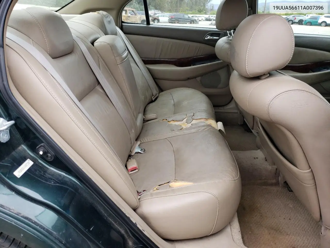 2001 Acura 3.2Tl VIN: 19UUA56611A007396 Lot: 53754835