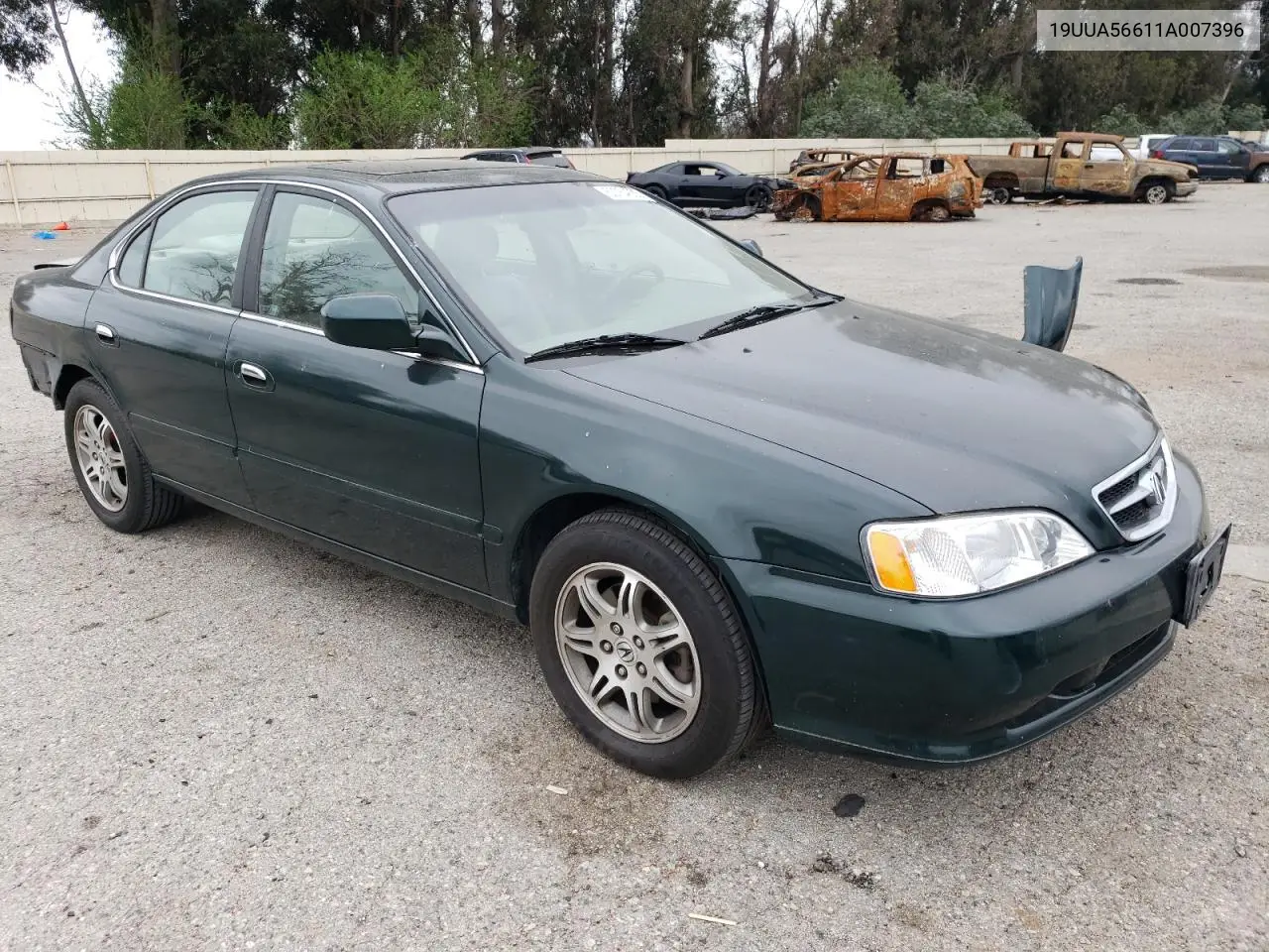2001 Acura 3.2Tl VIN: 19UUA56611A007396 Lot: 53754835
