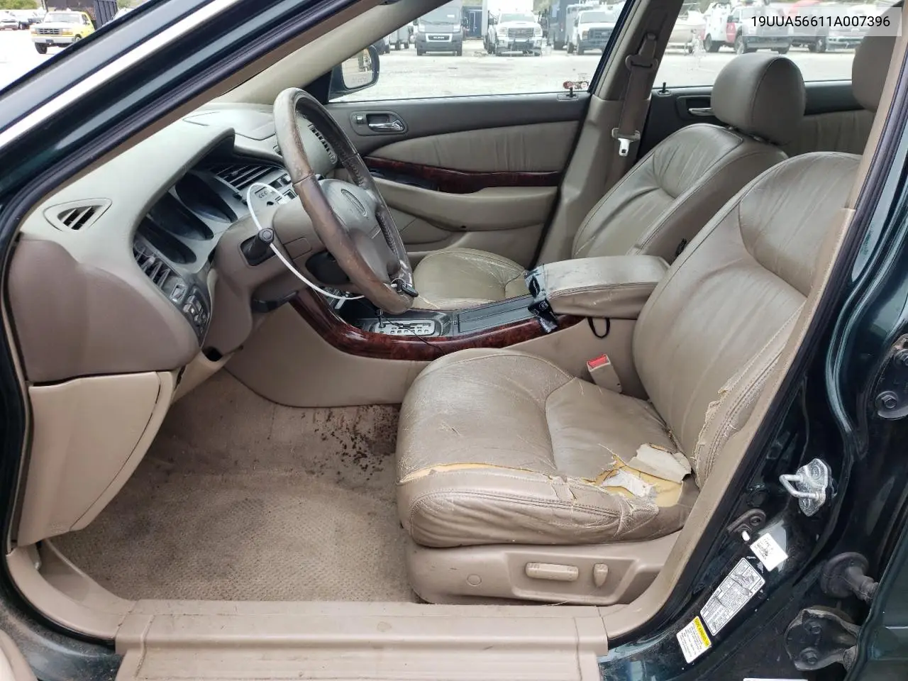 2001 Acura 3.2Tl VIN: 19UUA56611A007396 Lot: 53754835