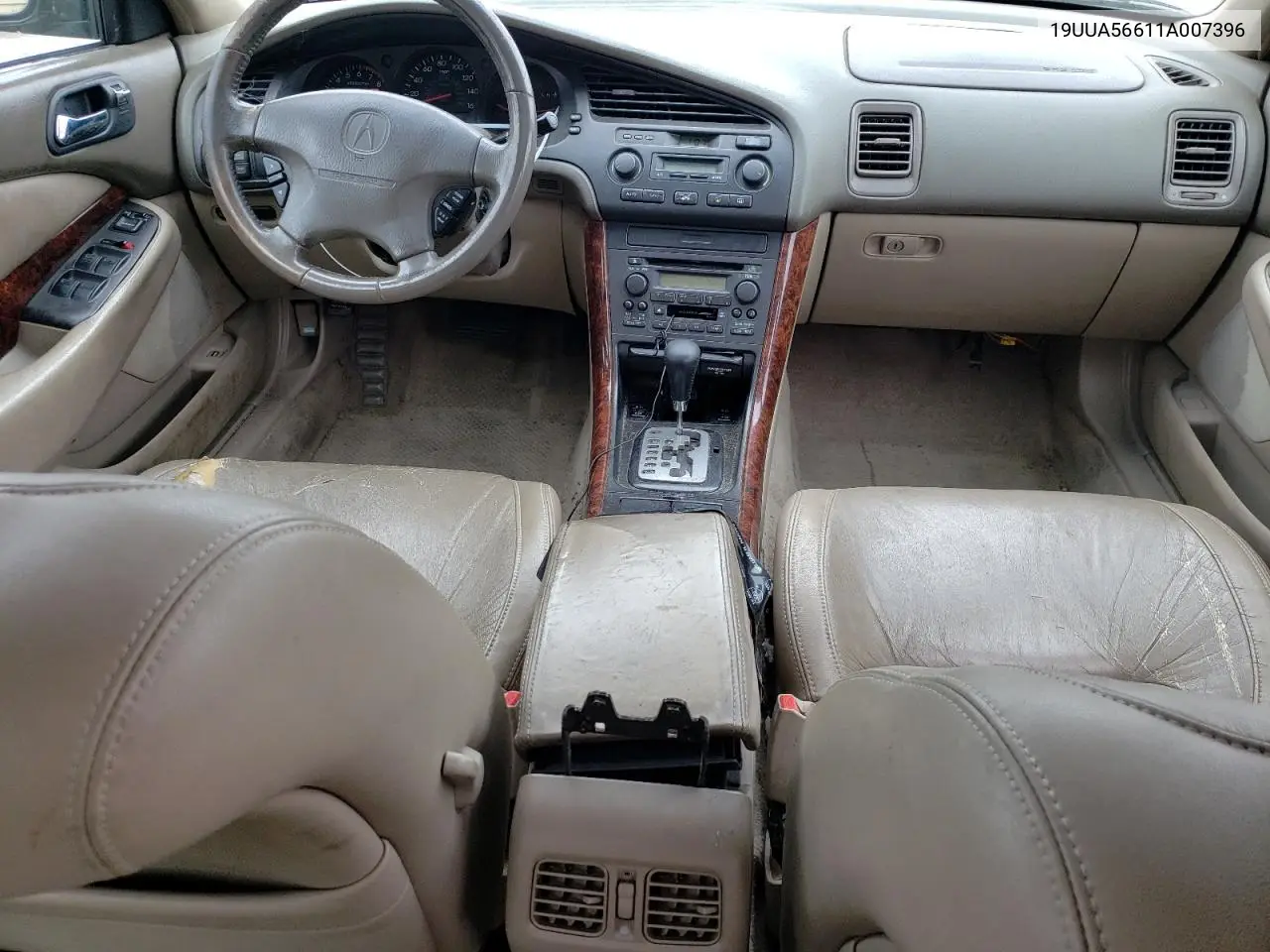 2001 Acura 3.2Tl VIN: 19UUA56611A007396 Lot: 53754835