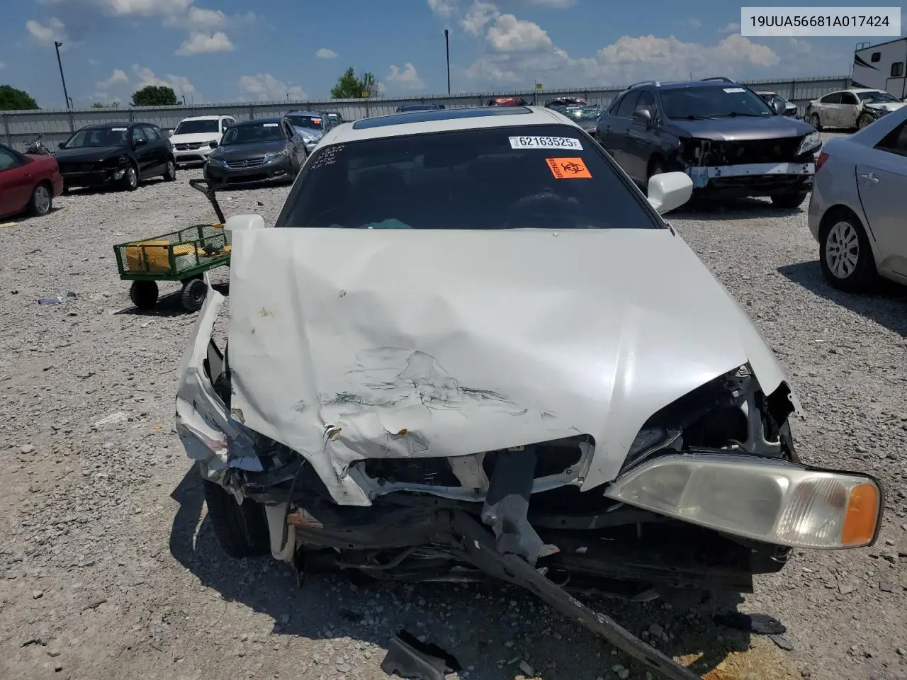 2001 Acura 3.2Tl VIN: 19UUA56681A017424 Lot: 62163525