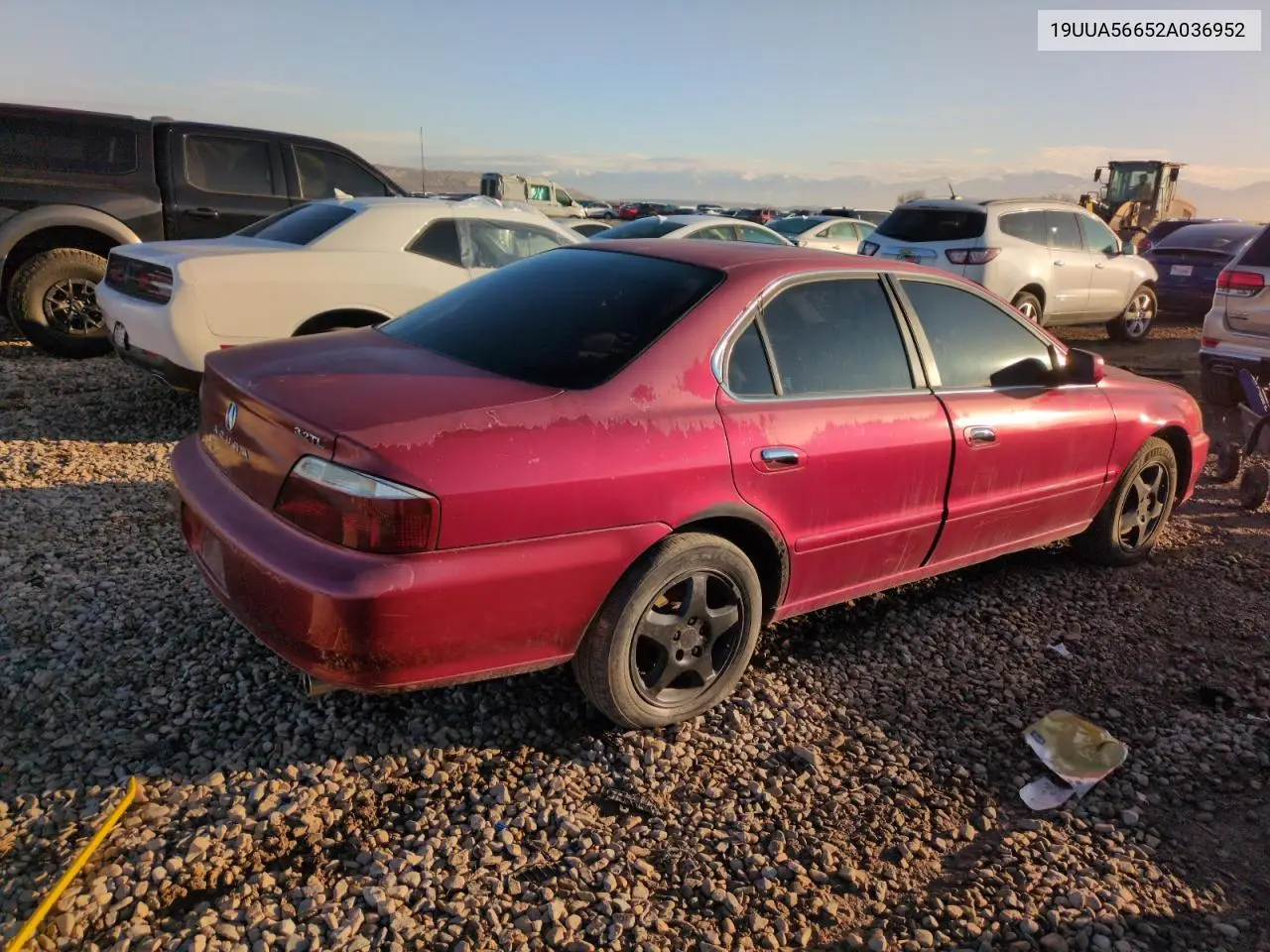2002 Acura 3.2Tl VIN: 19UUA56652A036952 Lot: 46386075