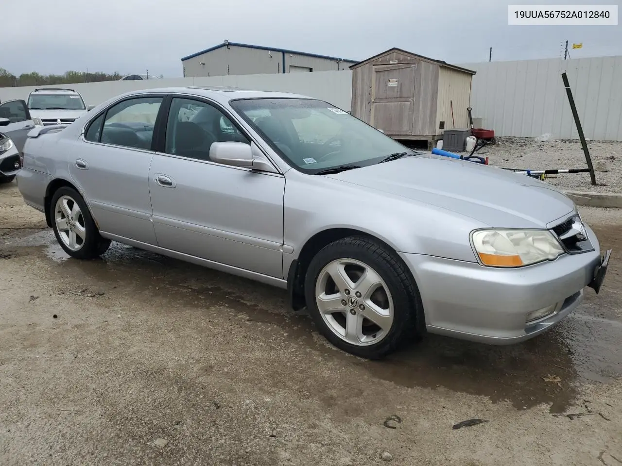 2002 Acura 3.2Tl VIN: 19UUA56752A012840 Lot: 52287945