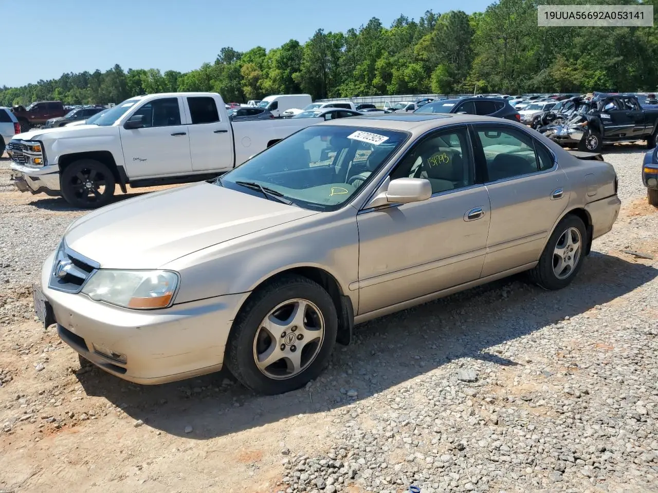 2002 Acura 3.2Tl VIN: 19UUA56692A053141 Lot: 52702925