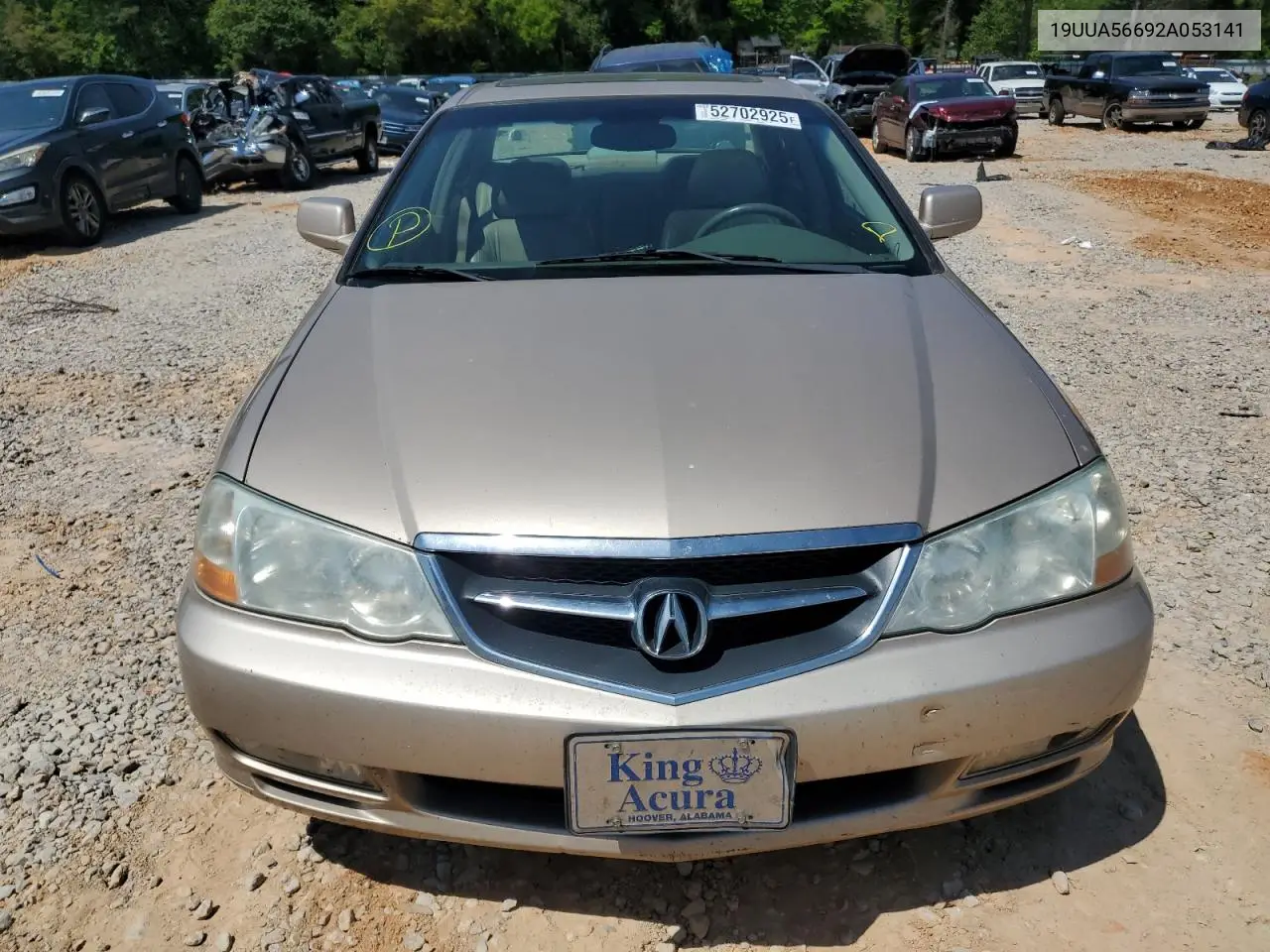 2002 Acura 3.2Tl VIN: 19UUA56692A053141 Lot: 52702925