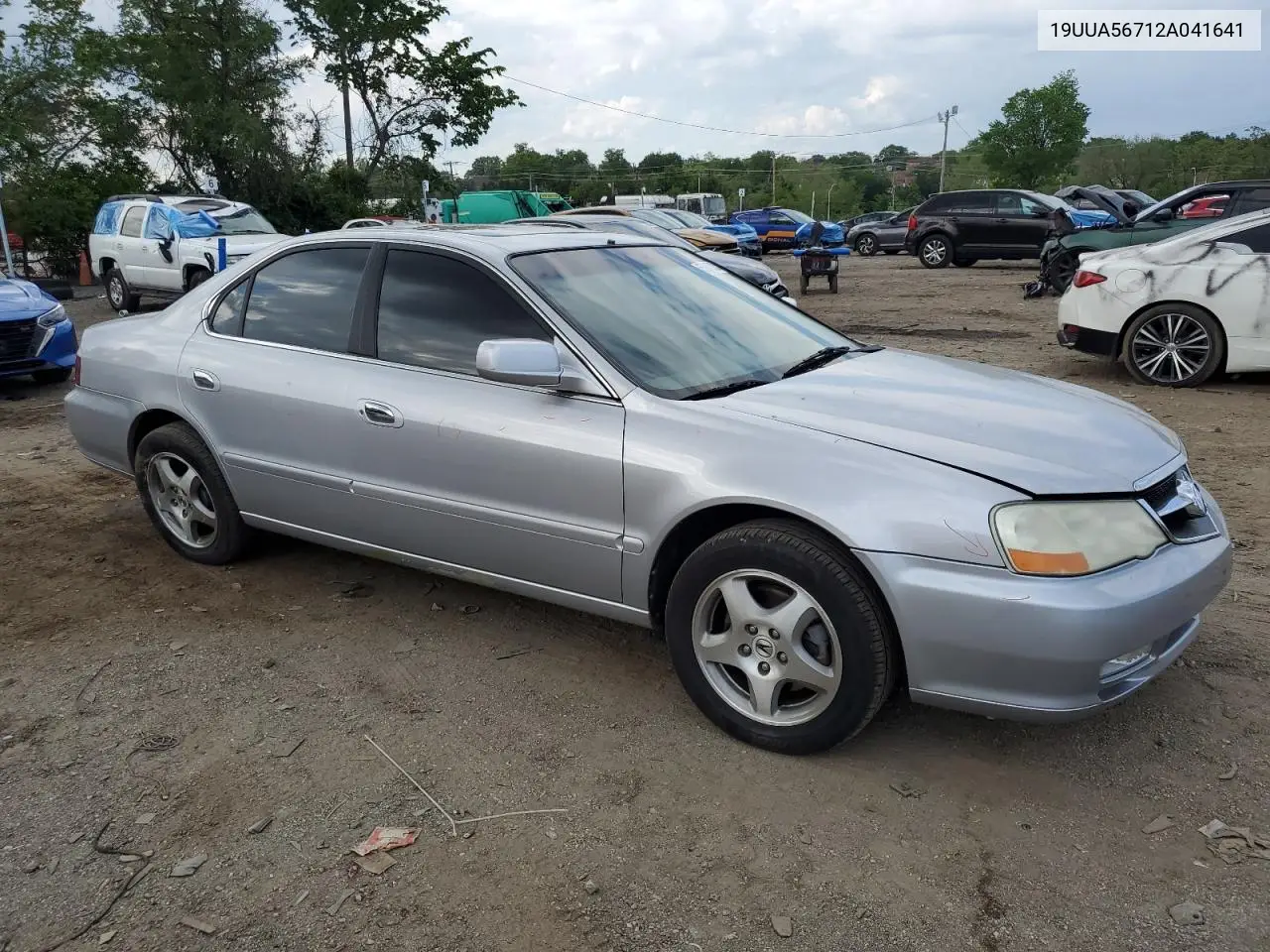 2002 Acura 3.2Tl VIN: 19UUA56712A041641 Lot: 55843335