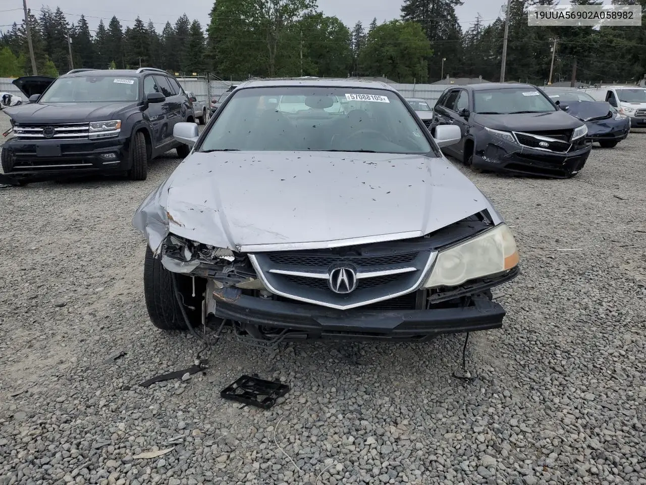 2002 Acura 3.2Tl Type-S VIN: 19UUA56902A058982 Lot: 57088105