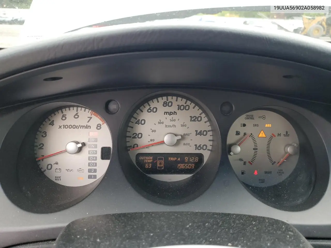 2002 Acura 3.2Tl Type-S VIN: 19UUA56902A058982 Lot: 57088105