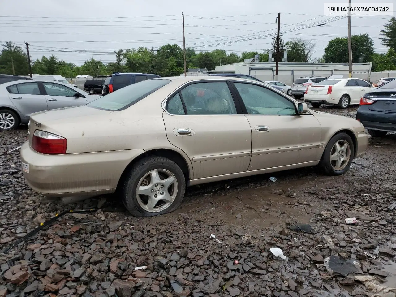 2002 Acura 3.2Tl VIN: 19UUA566X2A004742 Lot: 58326465