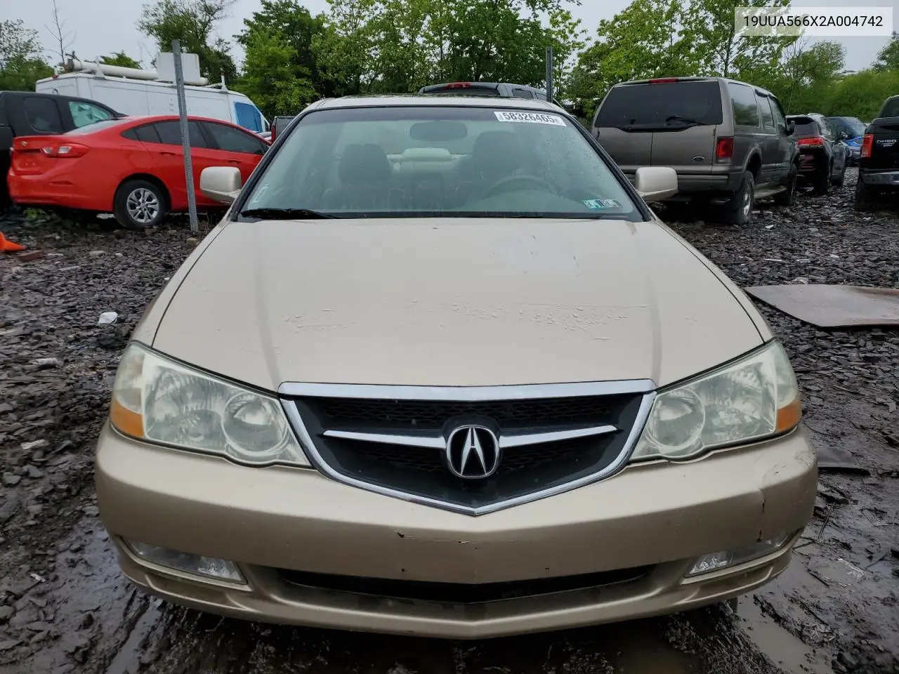 2002 Acura 3.2Tl VIN: 19UUA566X2A004742 Lot: 58326465