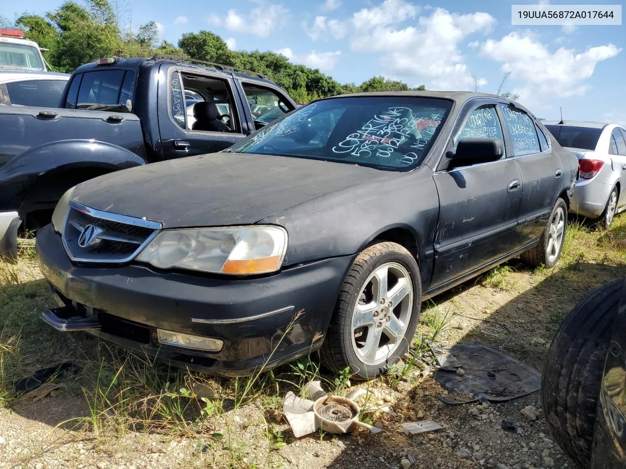 2002 Acura 3.2Tl Type-S VIN: 19UUA56872A017644 Lot: 58513883