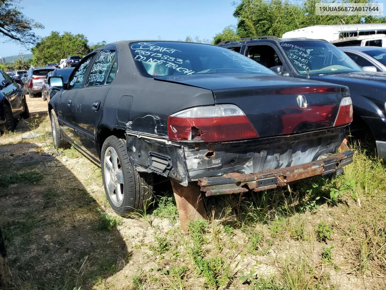 2002 Acura 3.2Tl Type-S VIN: 19UUA56872A017644 Lot: 58513883
