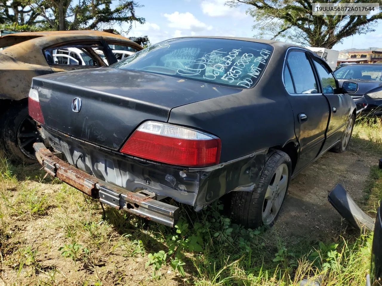 2002 Acura 3.2Tl Type-S VIN: 19UUA56872A017644 Lot: 58513883