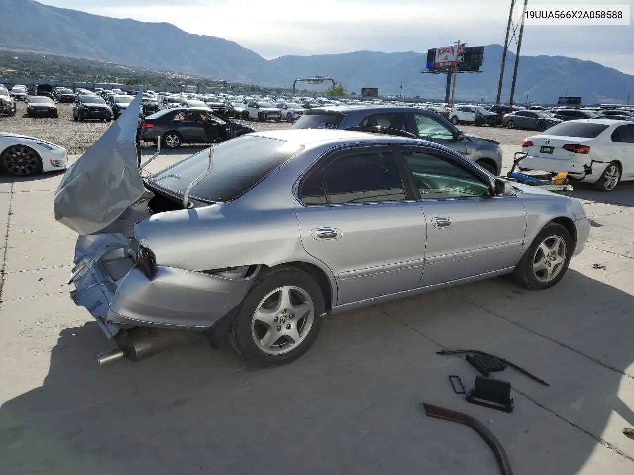 2002 Acura 3.2Tl VIN: 19UUA566X2A058588 Lot: 62114575
