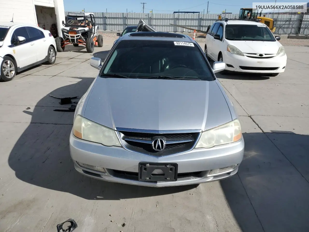 2002 Acura 3.2Tl VIN: 19UUA566X2A058588 Lot: 62114575