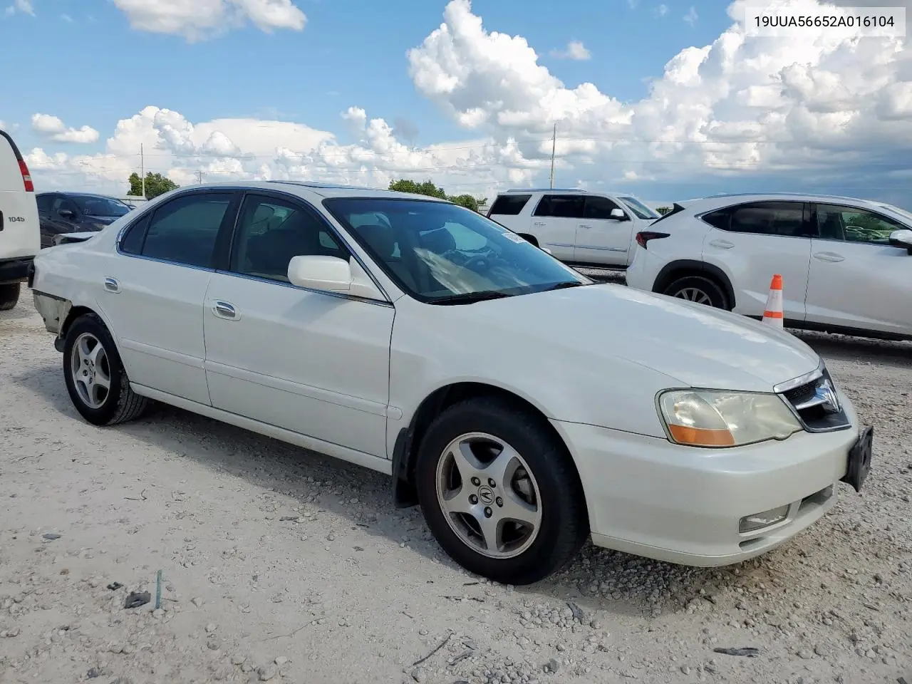 2002 Acura 3.2Tl VIN: 19UUA56652A016104 Lot: 62420295