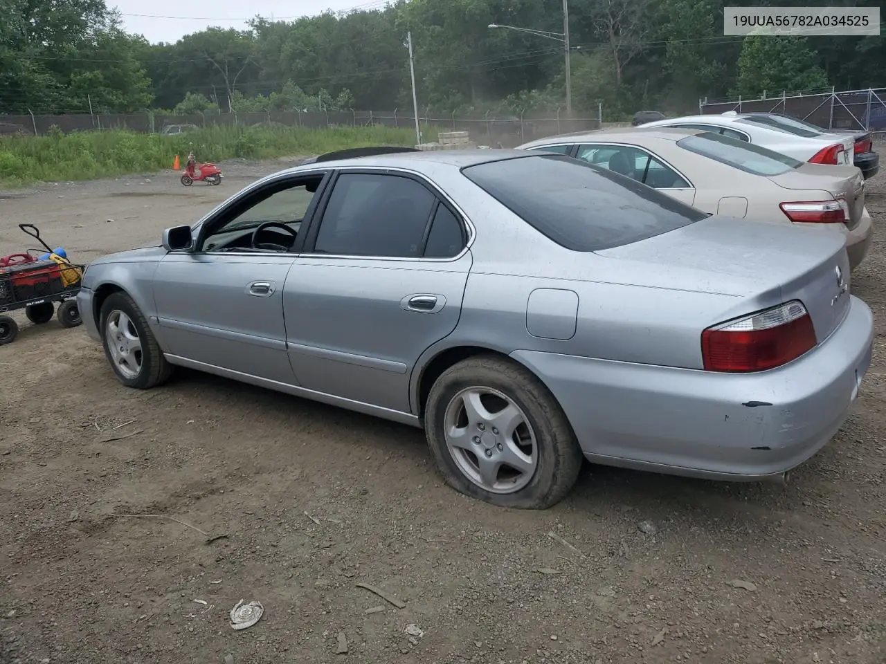2002 Acura 3.2Tl VIN: 19UUA56782A034525 Lot: 62658955