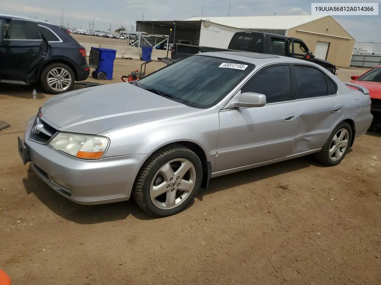 2002 Acura 3.2Tl Type-S VIN: 19UUA56812A014366 Lot: 65812155