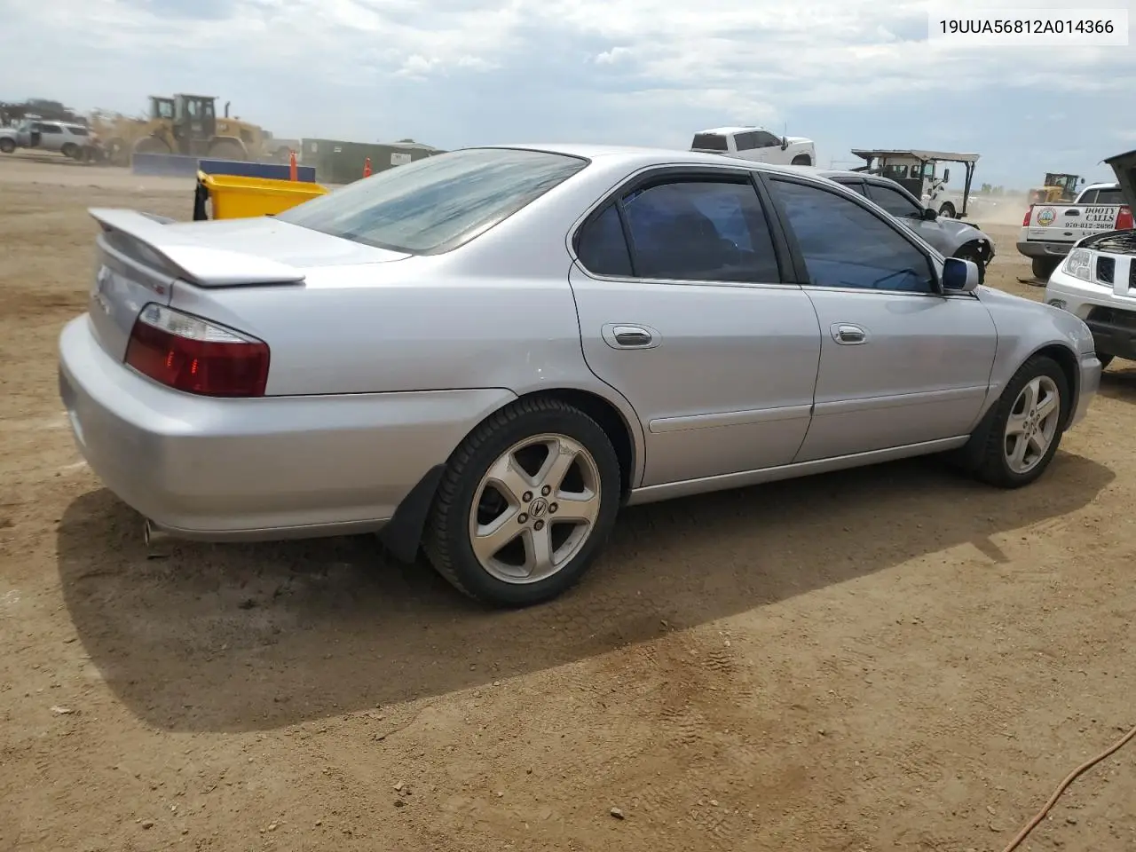 2002 Acura 3.2Tl Type-S VIN: 19UUA56812A014366 Lot: 65812155