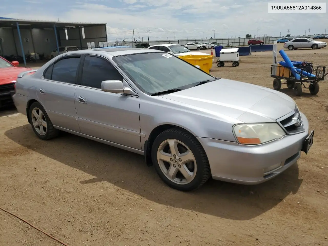 2002 Acura 3.2Tl Type-S VIN: 19UUA56812A014366 Lot: 65812155