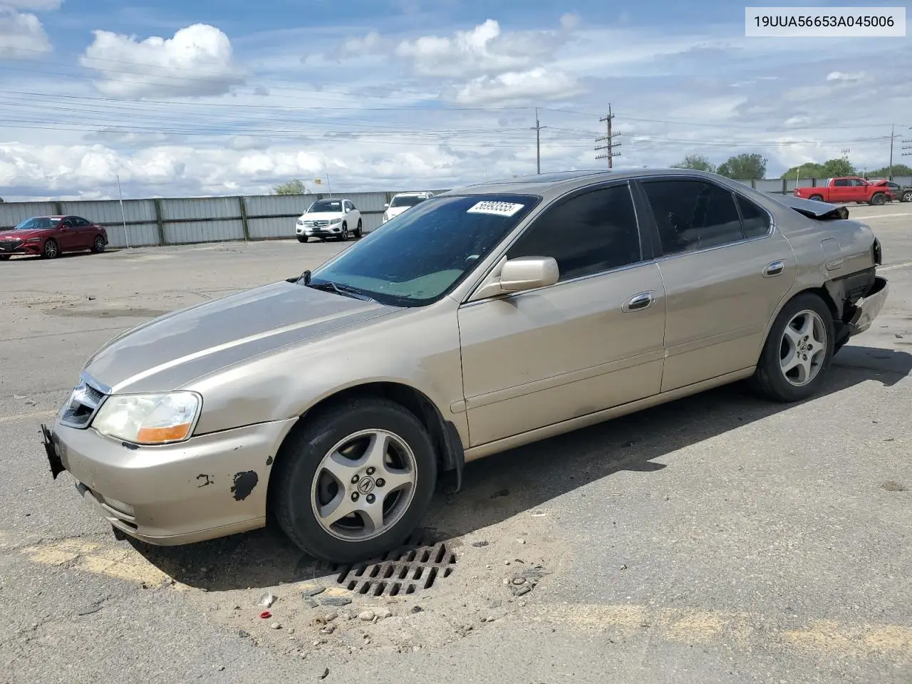 2003 Acura 3.2Tl VIN: 19UUA56653A045006 Lot: 56993555