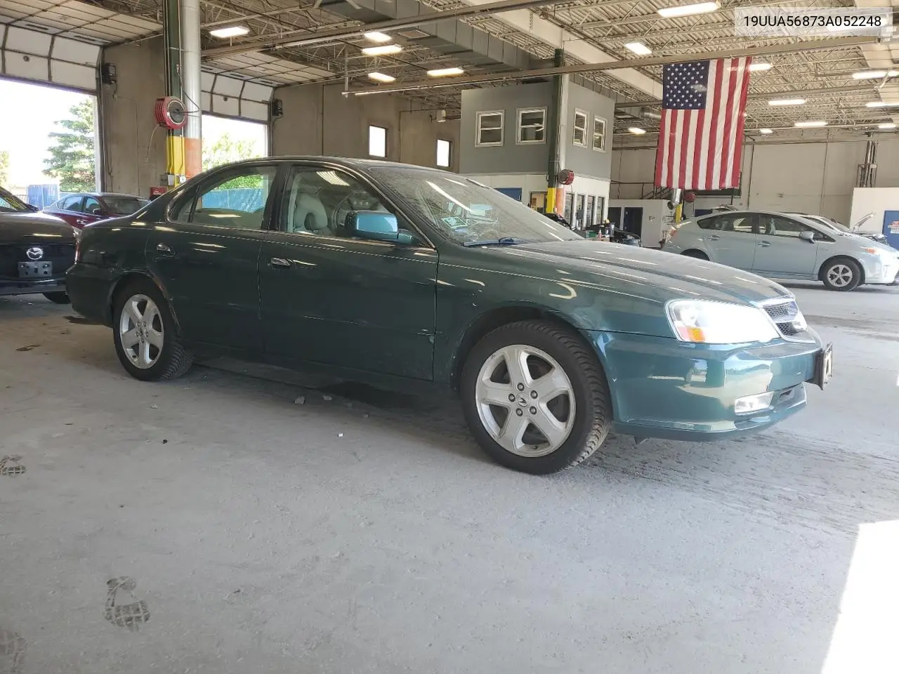 2003 Acura 3.2Tl Type-S VIN: 19UUA56873A052248 Lot: 57102405