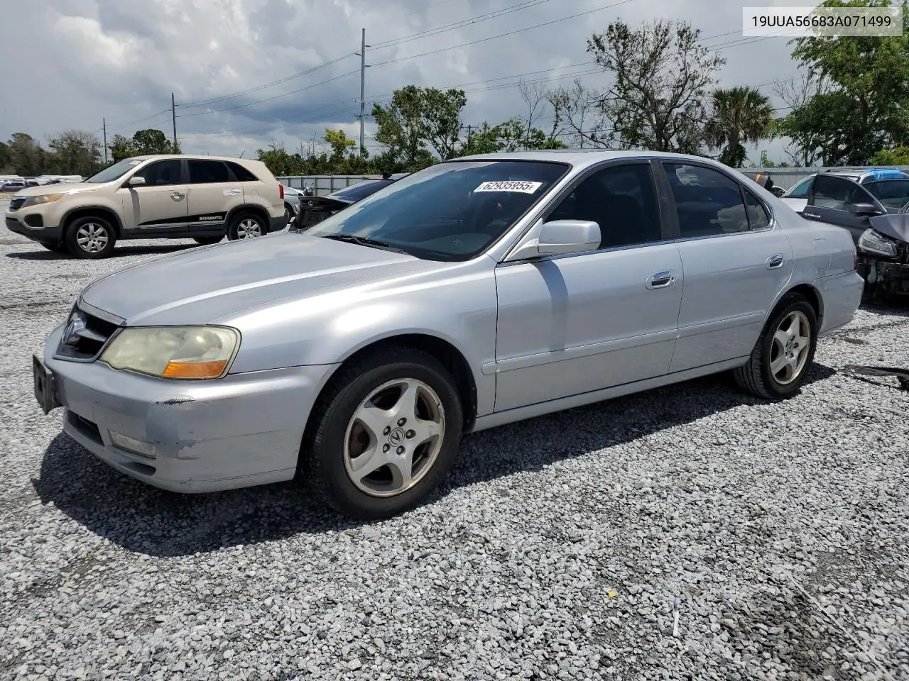 2003 Acura 3.2Tl VIN: 19UUA56683A071499 Lot: 62935955