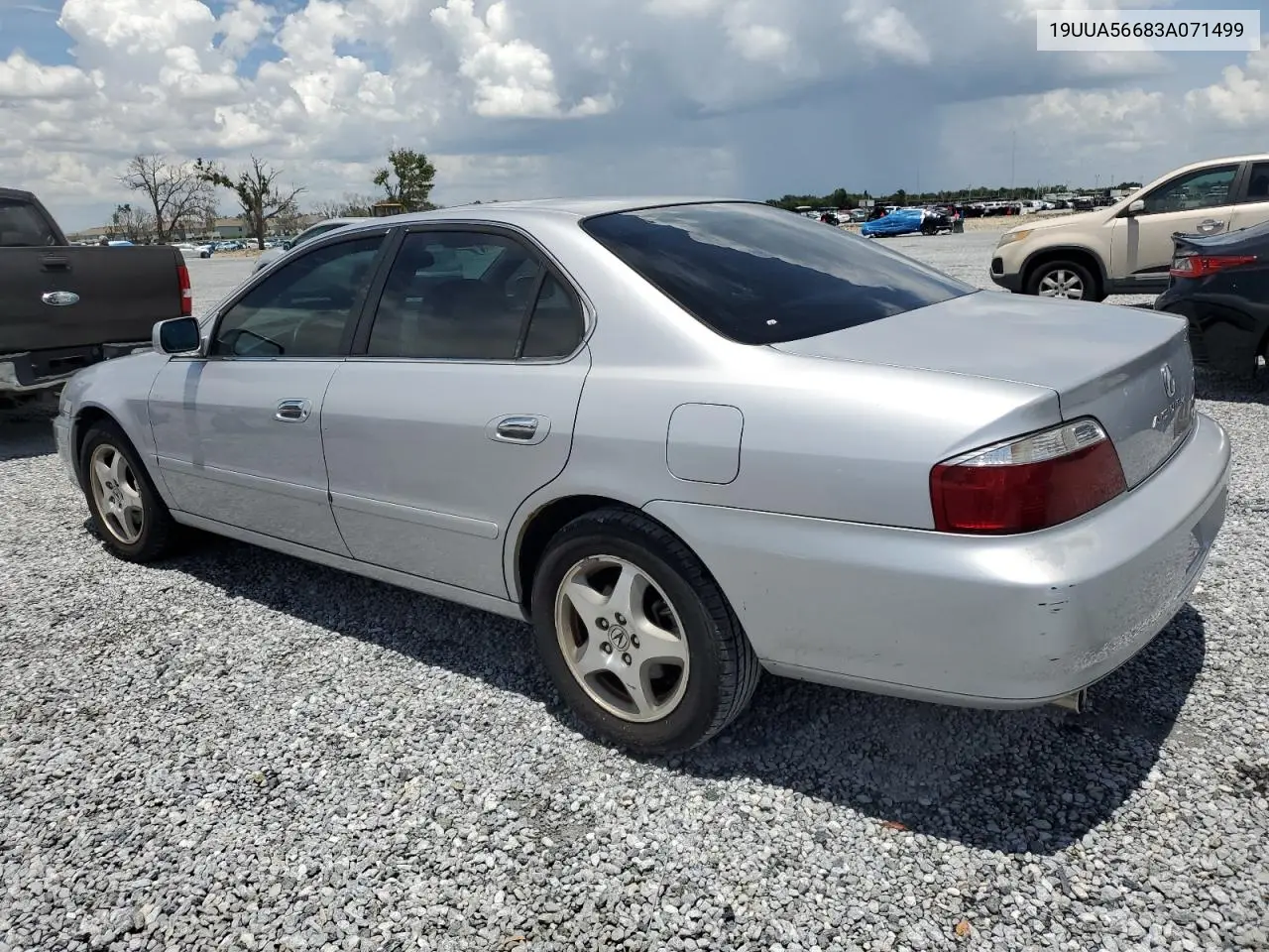 2003 Acura 3.2Tl VIN: 19UUA56683A071499 Lot: 62935955